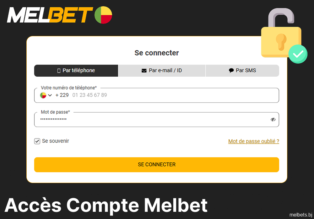 Guide sur la connexion au compte Melbet pour les joueurs du Bénin
