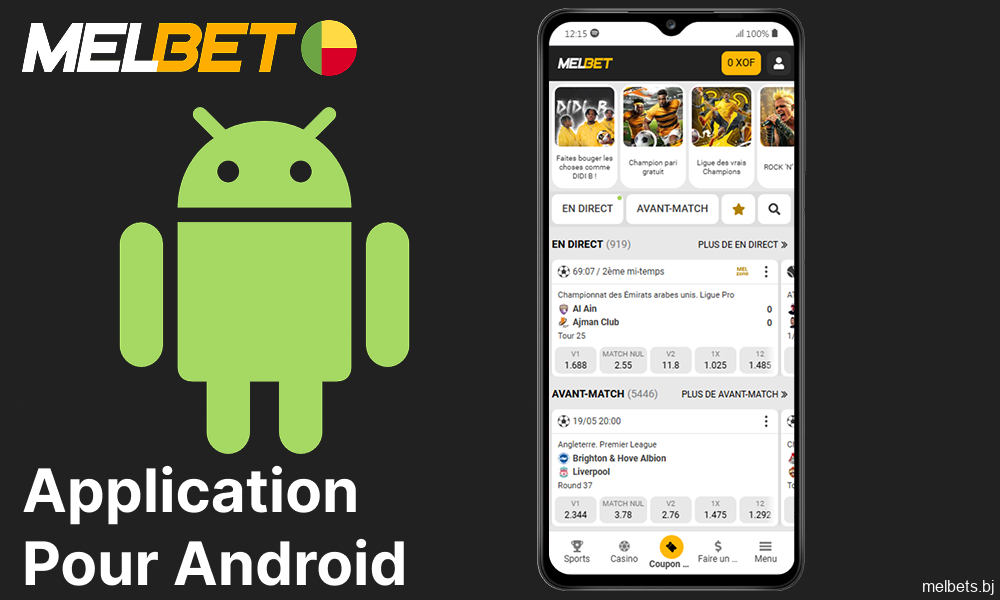 L'application mobile Melbet pour Android est disponible pour les joueurs du Bénin