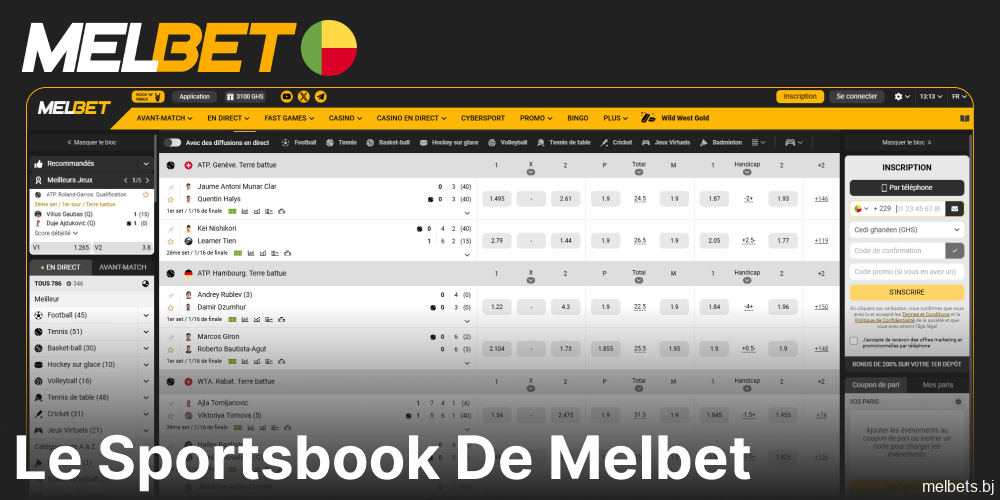 Options de paris sportifs disponibles sur Melbet Bénin