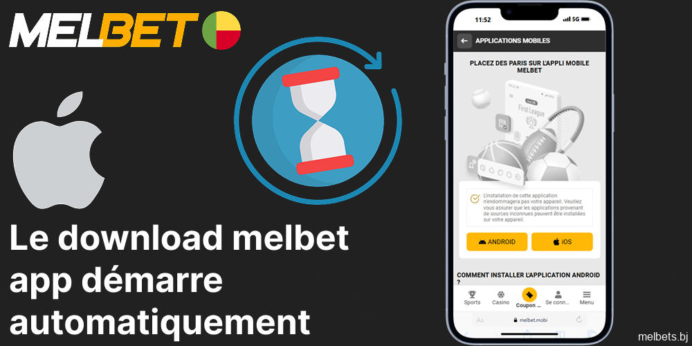 Le download Melbet app démarre automatiquement