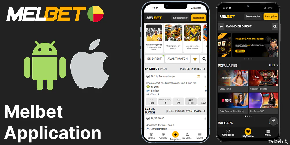 L'application mobile de Melbet disponible pour les joueurs du Bénin
