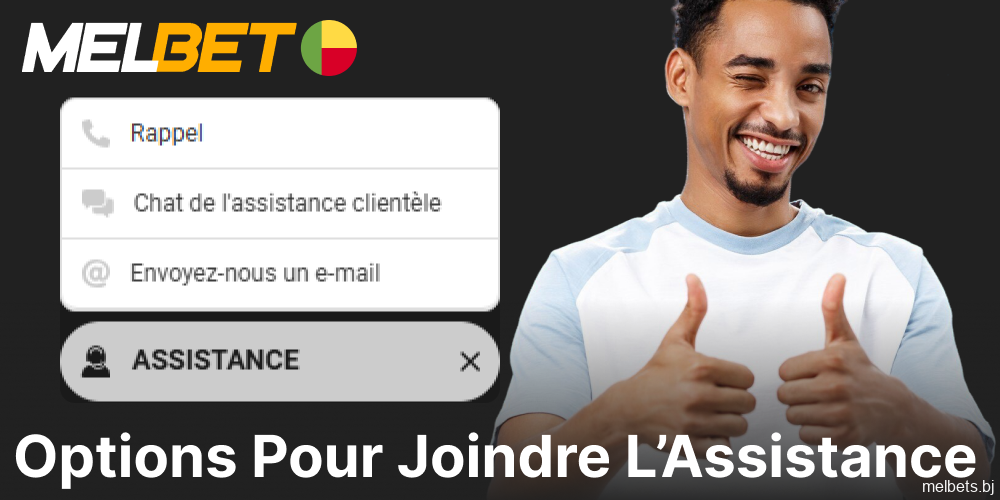 Options de contact disponibles sur Melbet pour les joueurs du Bénin