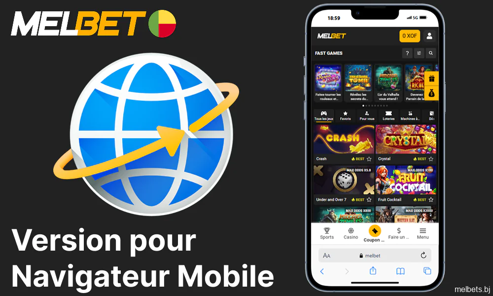 La version navigateur de Melbet est disponible pour les appareils mobiles
